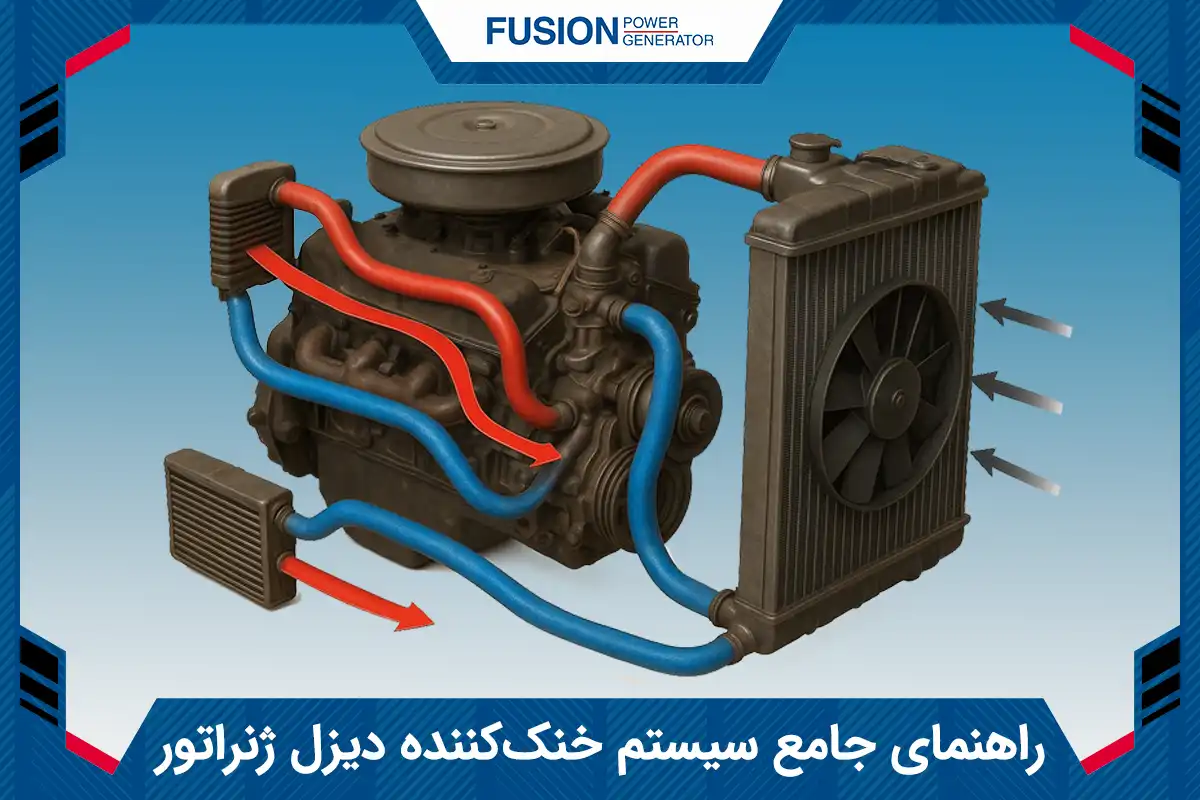 سیستم خنک کننده دیزل ژنراتور - فیوژن پاور ژنراتور