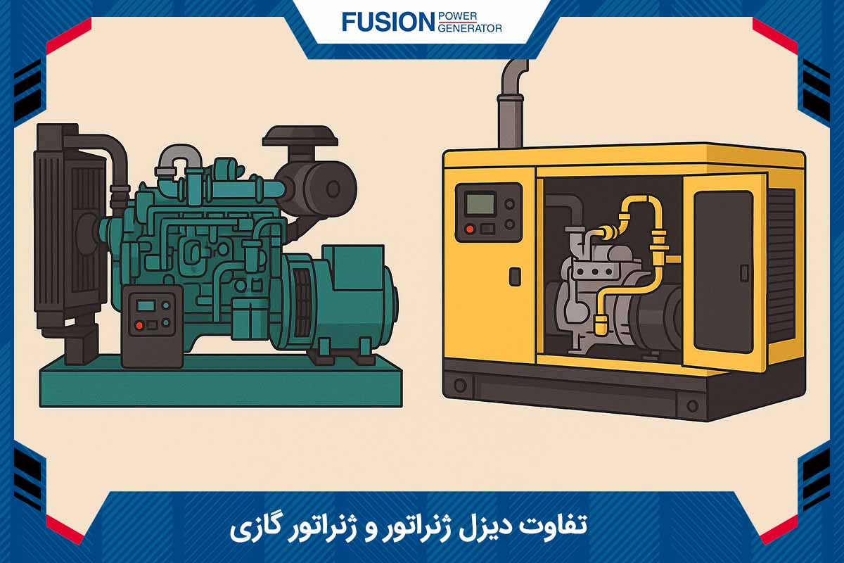 تفاوت دیزل ژنراتور و ژنراتور گازی